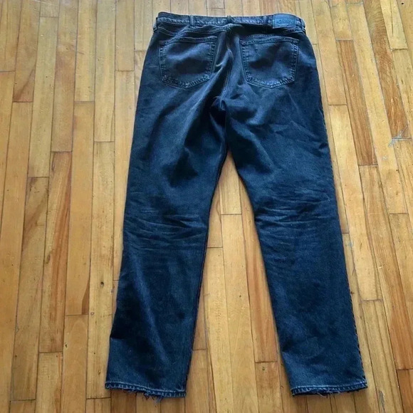 Abercrombue &  Fitch vintage stretch 90’s straight black jeans - Picture 4 of 5